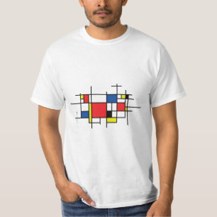 Piet Mondriaan, Abstracte moderne kunst T-Shirt