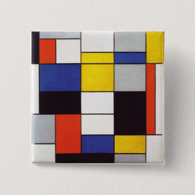 PIET MONDRIAAN - Compositon A 1923 Button (Vorderseite)