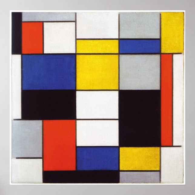 PIET MONDRIAAN - Zusammensetzung A 1923 Poster (Vorne)