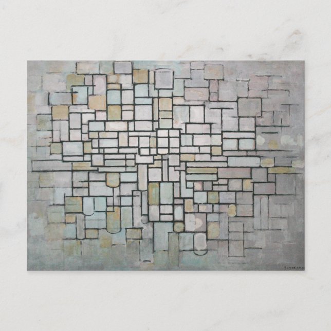 PIET MONDRIAAN - Zusammensetzung Nr. 11 1913 Postkarte (Vorderseite)