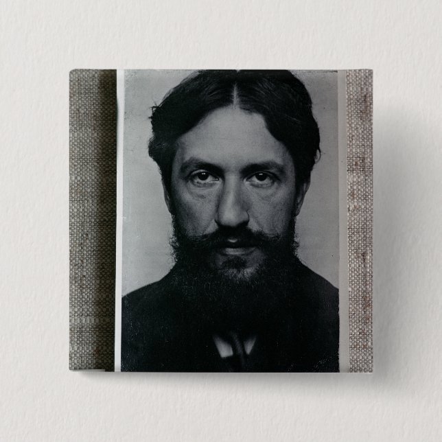 Piet Mondrian (1872-1944), c.1910 (b/w Foto) Button (Vorderseite)
