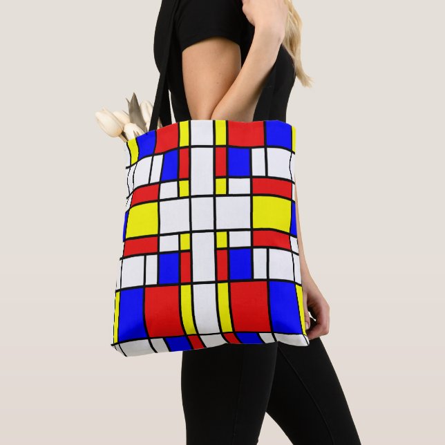 Piet Mondrian Art Style Moderne Farben (Von Nahem)