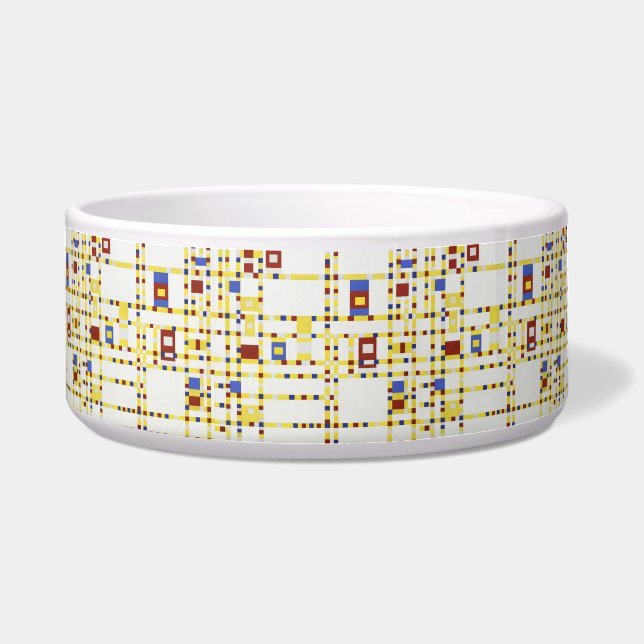 Piet Mondrian Broadway Boogie Woogie Abstrakte Kun Napf (Vorderseite)