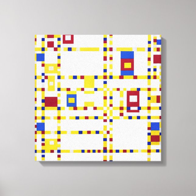 Piet Mondrian Broadway Boogie Woogie Leinwanddruck (Vorderseite)