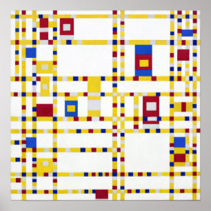 Piet Mondrian Broadway Boogie Woogie Poster