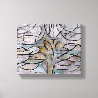 PIET MONDRIAN FLOWERING APPLE BAUM, Abstrakter Dru Leinwanddruck