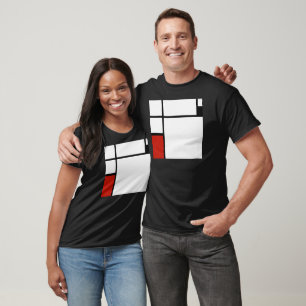 Piet Mondrian - Geometric Abstrakt T-Shirt