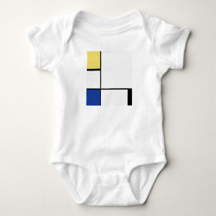 Piet Mondrian - Geometrisch Abstrakt Baby Strampler