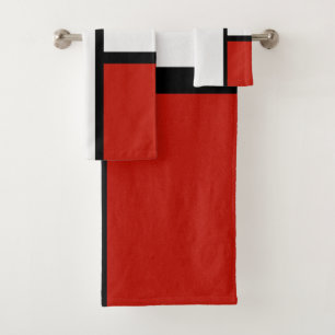 Piet Mondrian - Geometrisch Abstrakt Badhandtuch Set