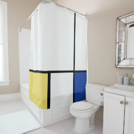 Piet Mondrian - Geometrisch Abstrakt Duschvorhang