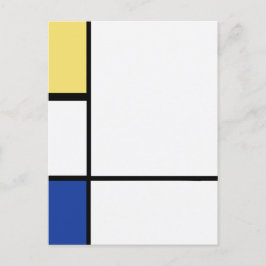 Piet Mondrian - Geometrisch Abstrakt Postkarte
