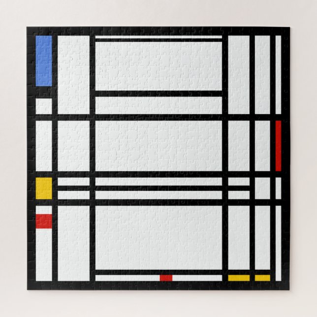 Piet Mondrian, Große Komposition 10 Puzzle (Vertikal)