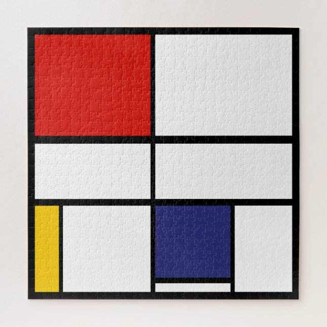 Piet Mondrian, Große Komposition C Puzzle (Vertikal)