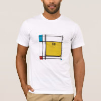 Piet Mondrian Happy Face T - Shirt