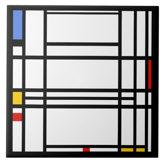 Piet Mondrian, Komposition 10 Fliese (Vorderseite)
