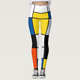 Piet Mondrian Komposition A - Abstrakte Moderne Ku Leggings