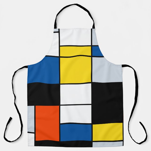 Piet Mondrian Komposition A - Abstrakte Moderne Ku Schürze (Vorderseite)