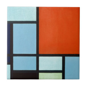 Piet Mondrian Komposition Fliese
