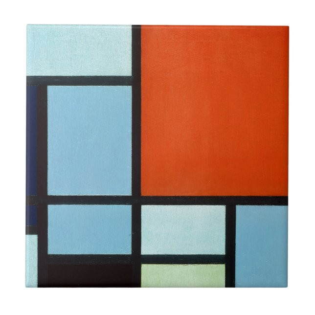 Piet Mondrian Komposition Fliese (Vorderseite)