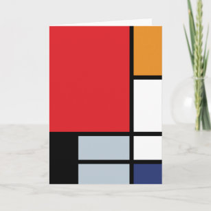 Piet Mondrian - Komposition mit großem rotem Flugz Karte