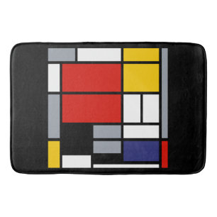 Piet Mondrian, Komposition mit großem rotem Flugze Badematte