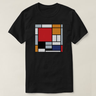Piet Mondrian - Komposition mit großer roter Fläch T-Shirt