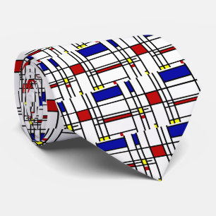 Piet Mondrian, "Komposition Nr. 10" Krawatte