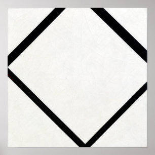 Piet Mondrian Komposition Nr. 1 Lozenge mit vier Poster