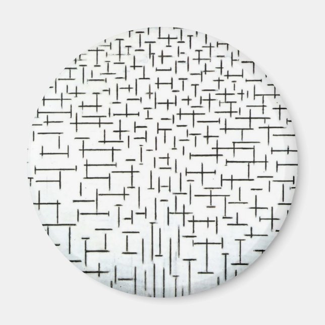 Piet Mondrian Modern Art Magnet (Vorne)