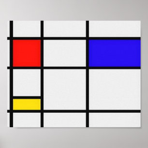 Piet Mondrian Modern Art Poster
