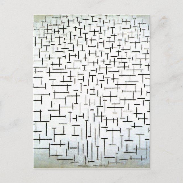 Piet Mondrian Modern Art Postkarte (Vorderseite)