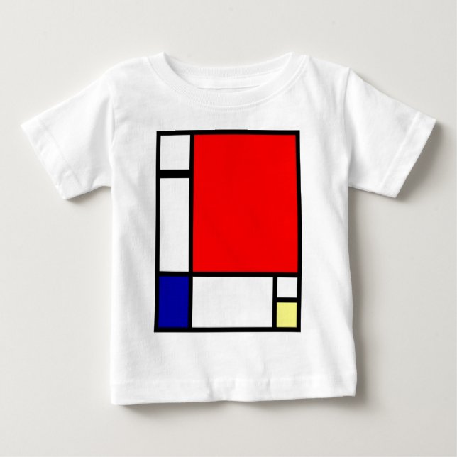 Piet Mondrian - neoplastische Kunst Baby T-shirt (Vorderseite)