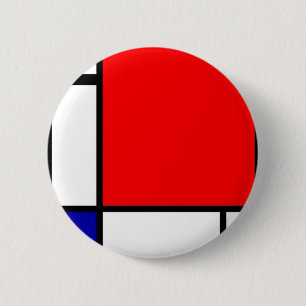 Piet Mondrian - neoplastische Kunst Button