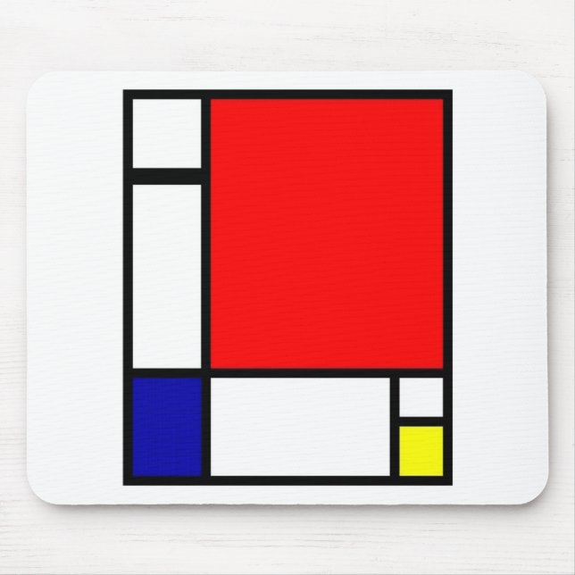 Piet Mondrian - neoplastische Kunst Mousepad (Vorne)