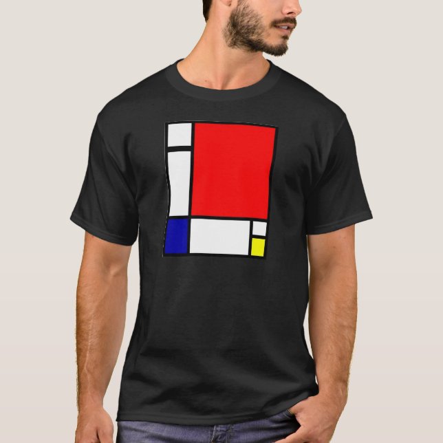 Piet Mondrian - neoplastische Kunst T-Shirt (Vorderseite)