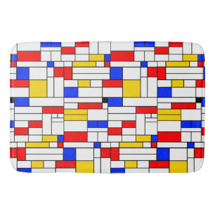 Piet-Mondrian-Stil-Abstraktkunst Badematte
