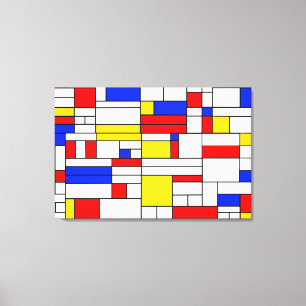 Piet-Mondrian-Stil-Abstraktkunst-Leinwanddruck Leinwanddruck