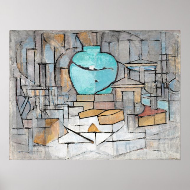 Piet Mondrian Still Life mit Gingerpot II Poster (Vorne)