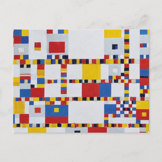 Piet mondrian , victory.boogie-woogie postkarte (Vorderseite)