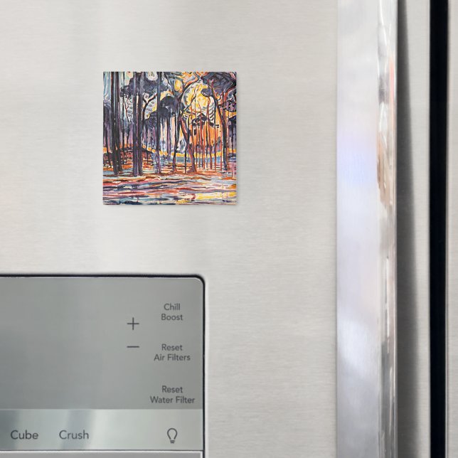 Piet Mondrian, Wälder bei Oele, Magnet (In Situ (Kühlschrank))