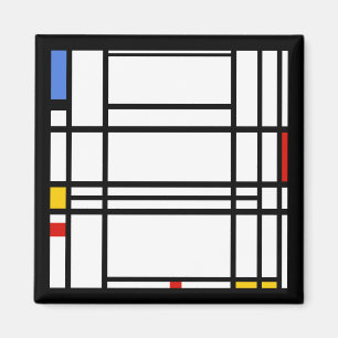 Piet Mondrian, Zusammensetzung 10 Magnet