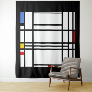Piet Mondrian, Zusammensetzung 10 Wandteppich
