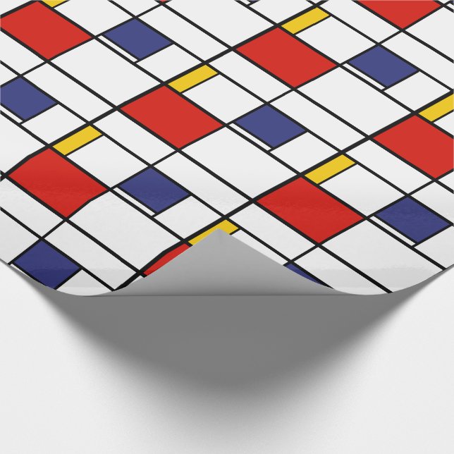 Piet Mondrian, Zusammensetzung C Geschenkpapier (Ecke)