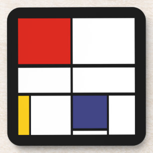 Piet Mondrian, Zusammensetzung C Getränkeuntersetzer