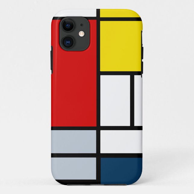 Piet Mondrian-Zusammensetzung Case-Mate iPhone Hülle (Rückseite)