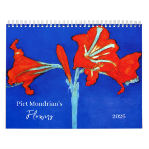 Piet Mondrians Blumen 2026 Kalender