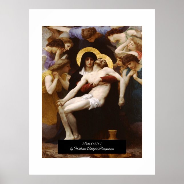 Pietà Bouguereau Poster (Vorne)