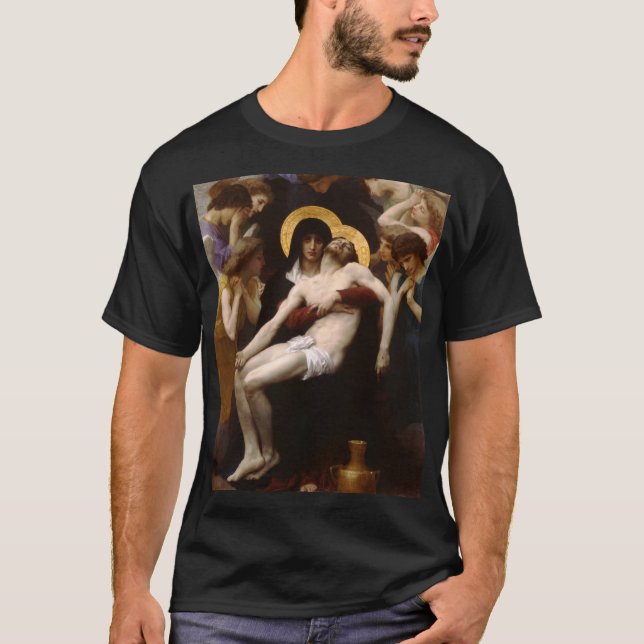 Pieta durch Bouguereau DUNKELHEIT T-Shirt (Vorderseite)