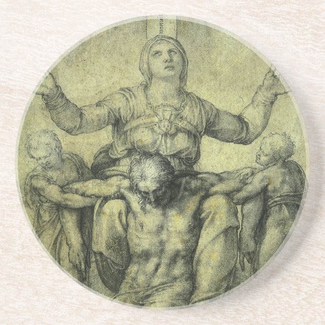 Pieta für Vittoria Colonna von Michelangelo Getränkeuntersetzer (Vorne)