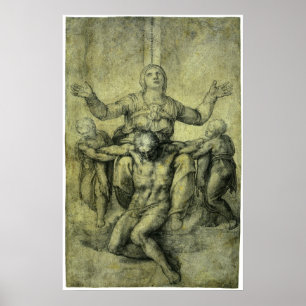 Pieta für Vittoria Colonna von Michelangelo Poster
